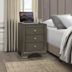 Table de chevet en bois de transition, rangement de chevet avec ports USB, table d'appoint de salon avec tiroirs, table de canapé