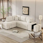 Fauteuil Club en Tissu du Milieu du Siècle — Capitonnage Boutonné, Cadre en Bouleau, 4 Couleurs