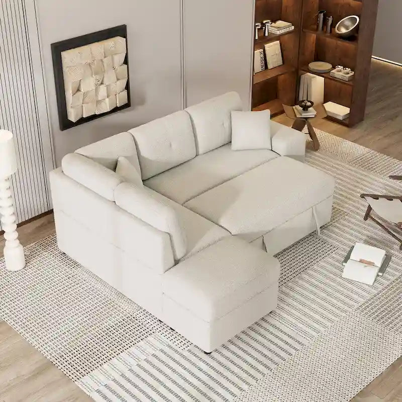 Fauteuil Club en Tissu du Milieu du Siècle — Capitonnage Boutonné, Cadre en Bouleau, 4 Couleurs