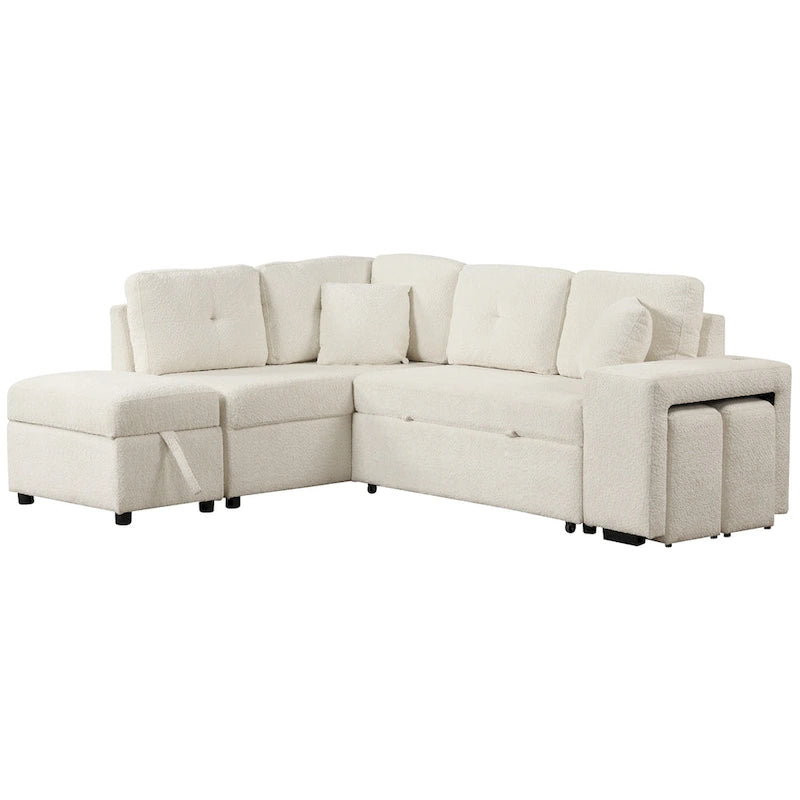 Fauteuil Club en Tissu du Milieu du Siècle — Capitonnage Boutonné, Cadre en Bouleau, 4 Couleurs