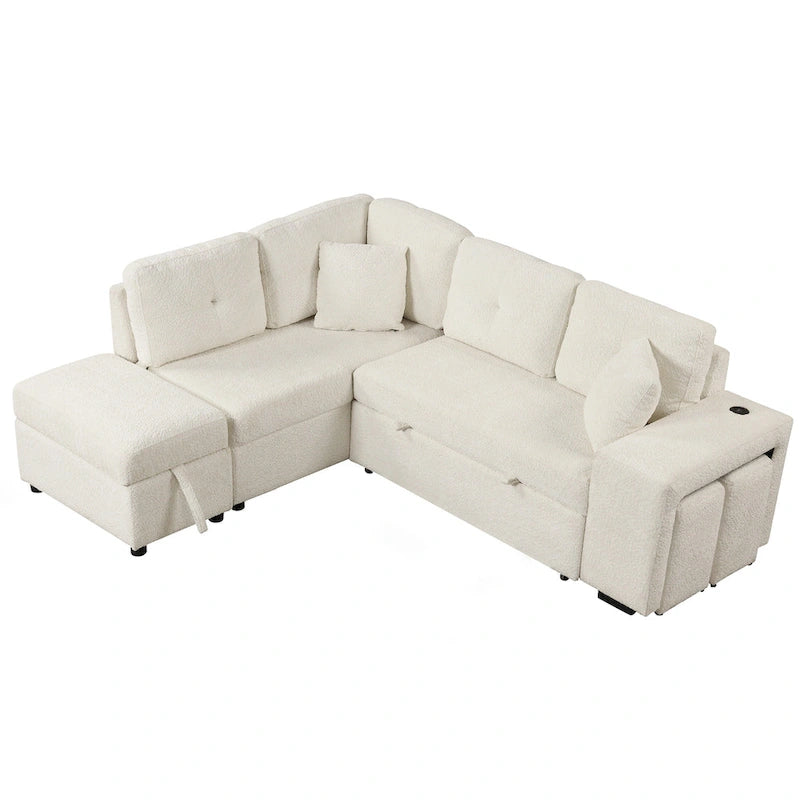 Fauteuil Club en Tissu du Milieu du Siècle — Capitonnage Boutonné, Cadre en Bouleau, 4 Couleurs