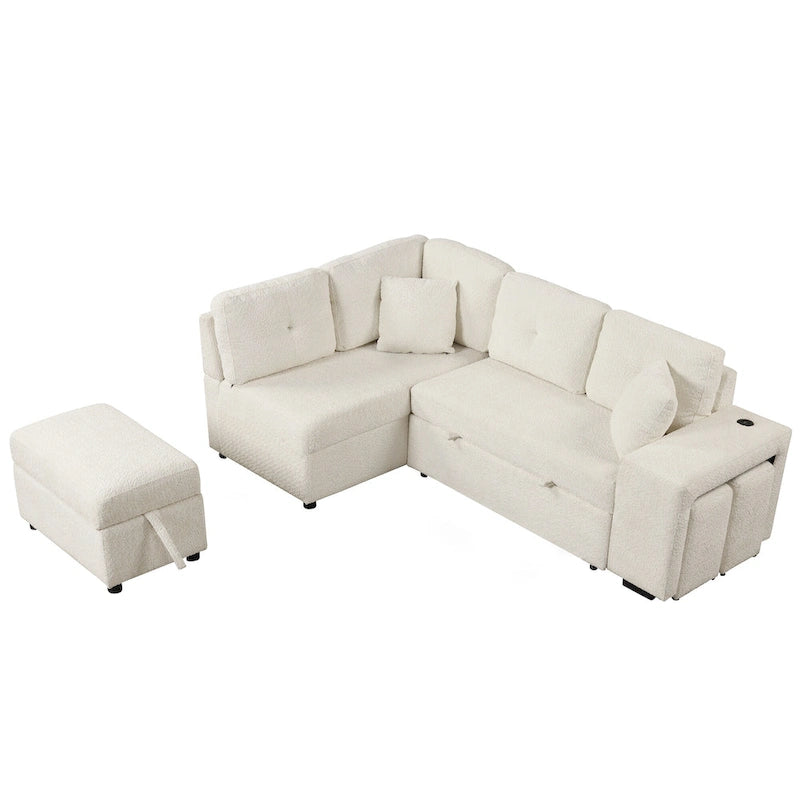 Fauteuil Club en Tissu du Milieu du Siècle — Capitonnage Boutonné, Cadre en Bouleau, 4 Couleurs