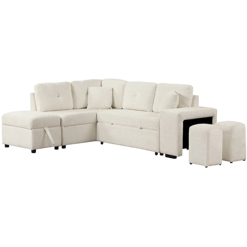 Fauteuil Club en Tissu du Milieu du Siècle — Capitonnage Boutonné, Cadre en Bouleau, 4 Couleurs