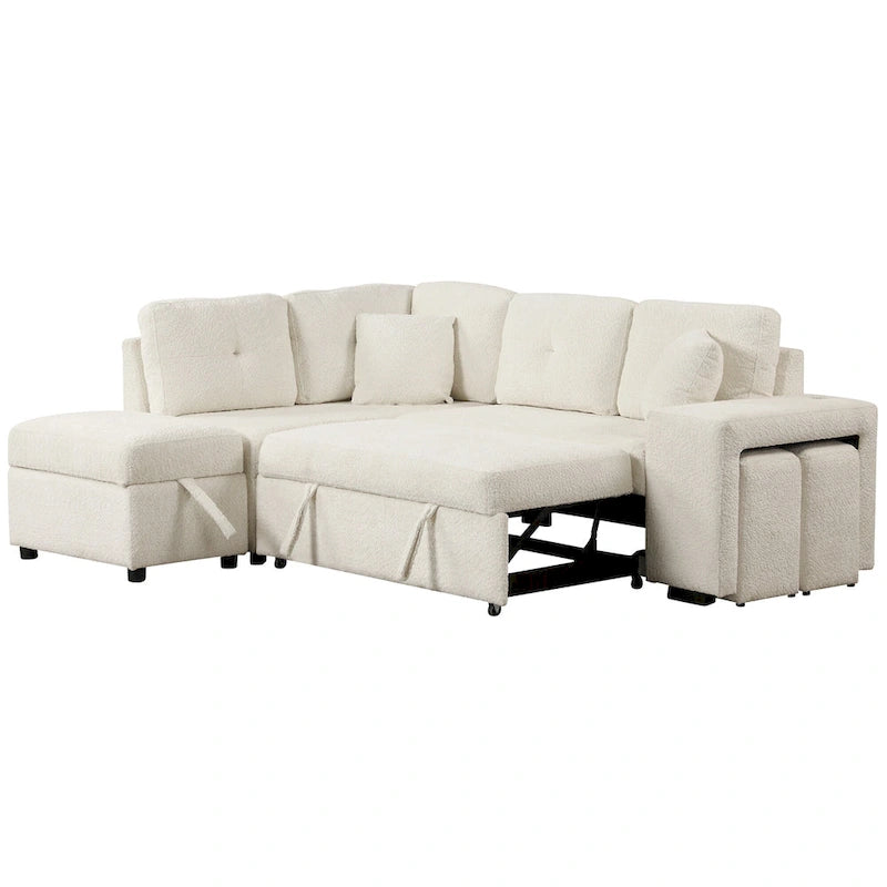 Fauteuil Club en Tissu du Milieu du Siècle — Capitonnage Boutonné, Cadre en Bouleau, 4 Couleurs