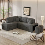 Fauteuil Club en Tissu du Milieu du Siècle — Capitonnage Boutonné, Cadre en Bouleau, 4 Couleurs