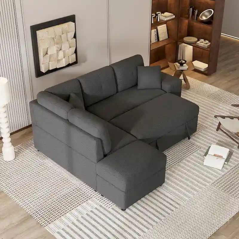 Fauteuil Club en Tissu du Milieu du Siècle — Capitonnage Boutonné, Cadre en Bouleau, 4 Couleurs
