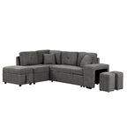 Fauteuil Club en Tissu du Milieu du Siècle — Capitonnage Boutonné, Cadre en Bouleau, 4 Couleurs