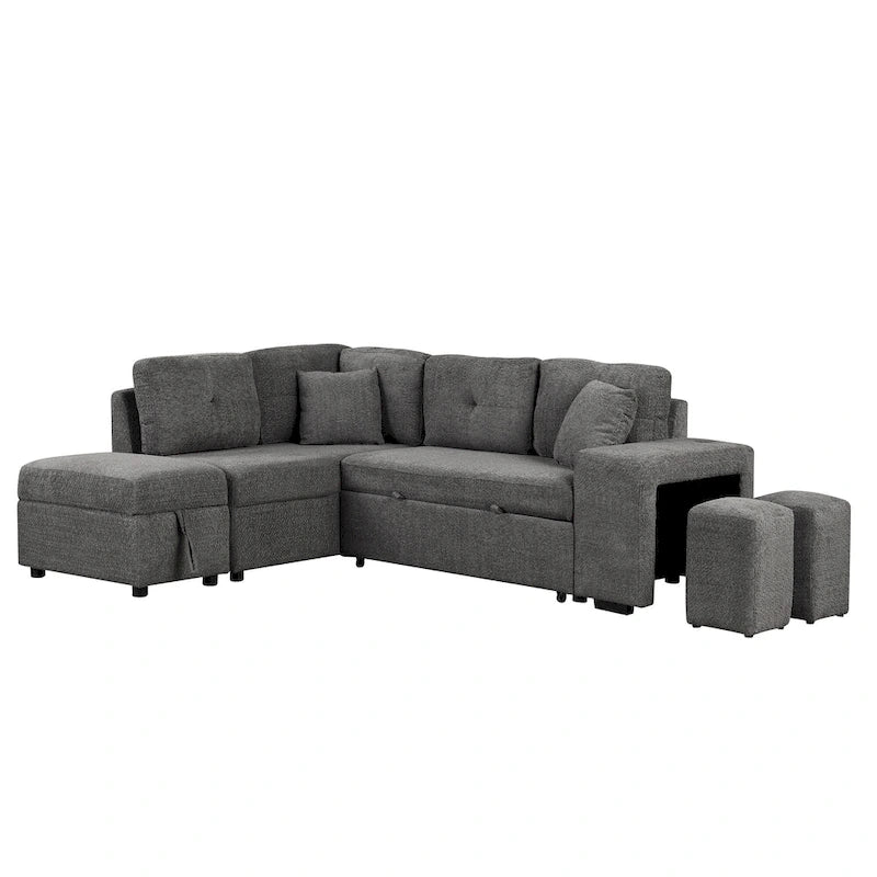 Fauteuil Club en Tissu du Milieu du Siècle — Capitonnage Boutonné, Cadre en Bouleau, 4 Couleurs