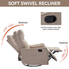 Fauteuil inclinable, pivotant à 360° avec massage et chauffage lombaire