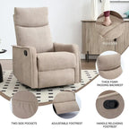 Fauteuil inclinable, pivotant à 360° avec massage et chauffage lombaire