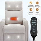 Fauteuil inclinable, pivotant à 360° avec massage et chauffage lombaire
