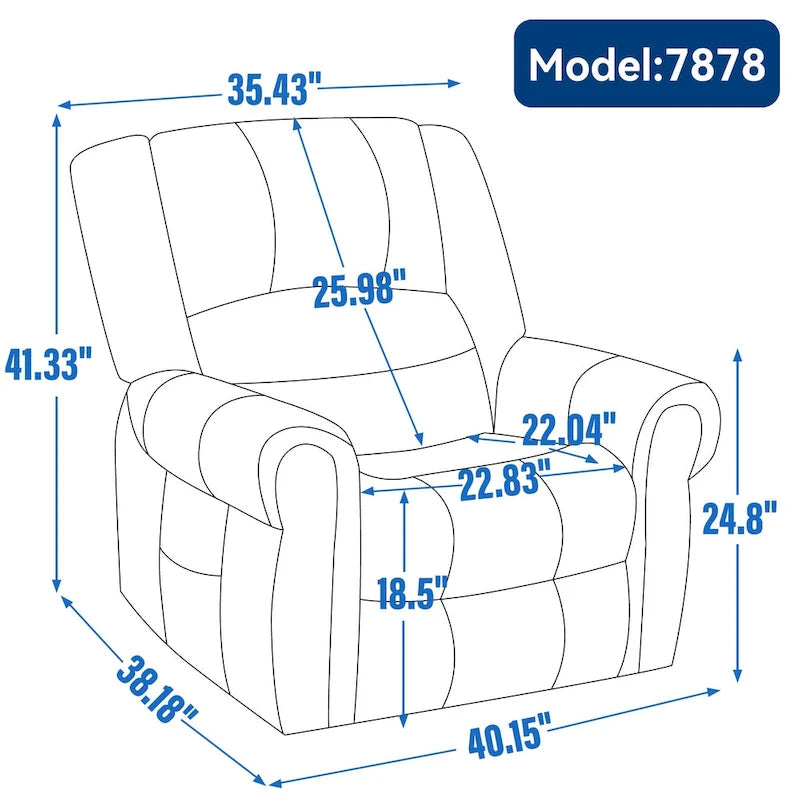 Fauteuil inclinable releveur en cuir véritable marron – Deux moteurs, massage et fonction chauffante