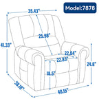 Fauteuil inclinable releveur en cuir véritable marron – Deux moteurs, massage et fonction chauffante