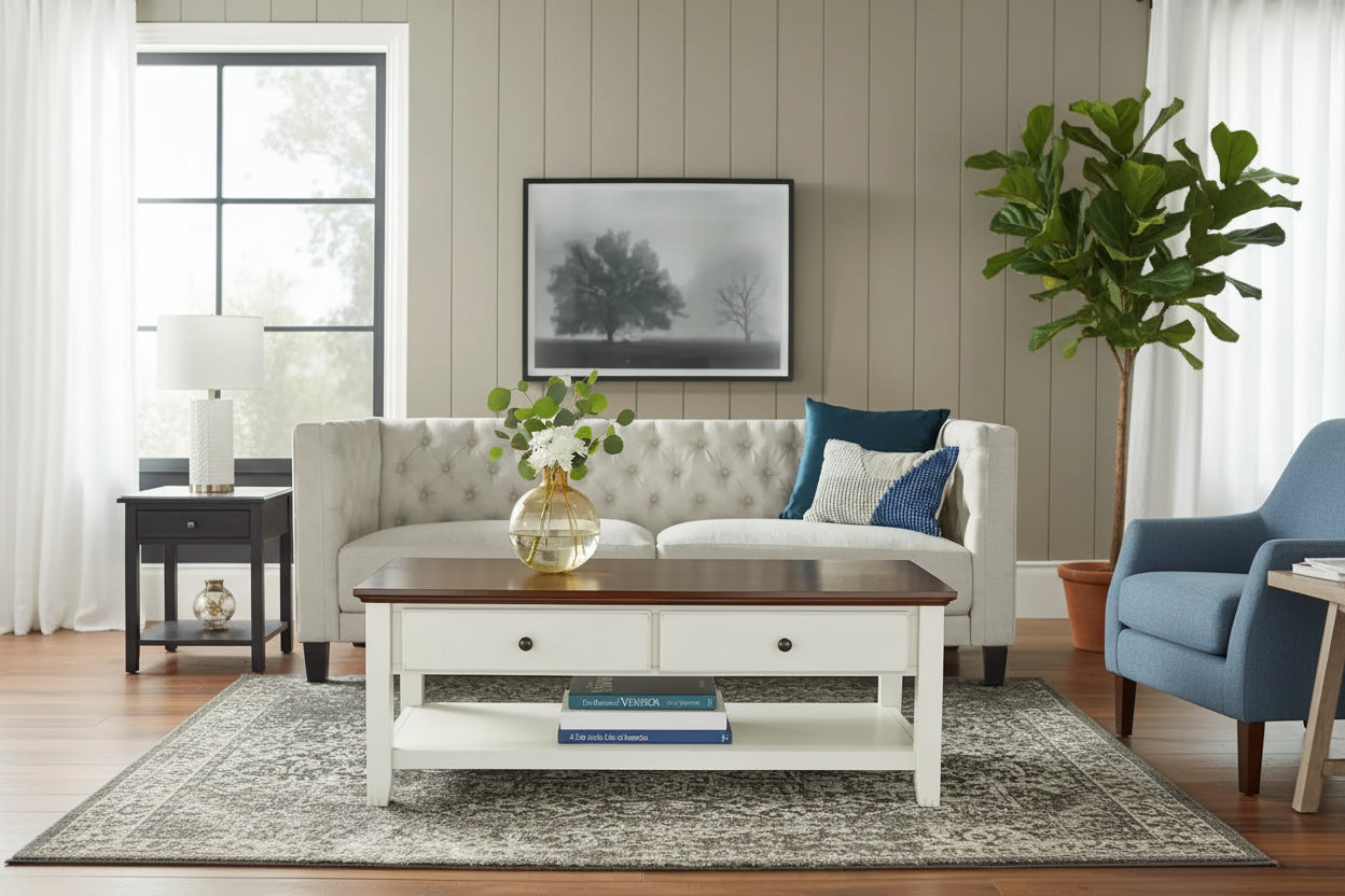 Simple Living Charleston Coffee Table - 18.1H x 47.6W x 23.6D