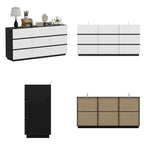 Commode moderne minimaliste à neuf tiroirs/six tiroirs, solution de rangement