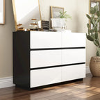 Commode moderne minimaliste à neuf tiroirs/six tiroirs, solution de rangement