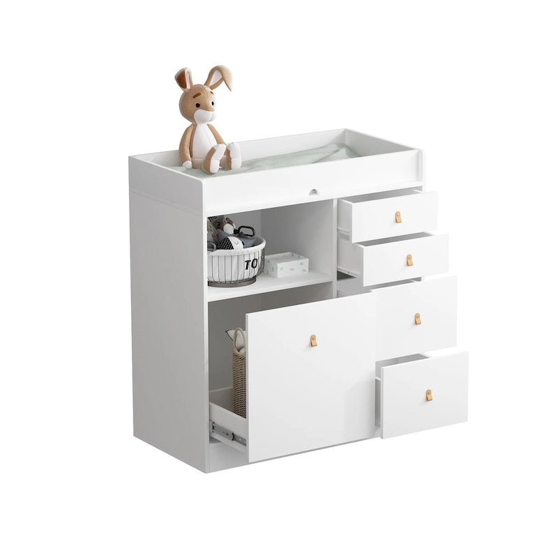 Commode à langer en bois moderne - Construction durable, Commode bébé