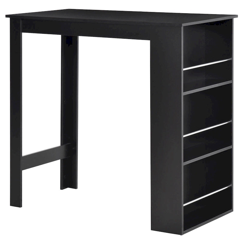 Bureau technologique avec 4 ports USB et tiroir — Structure en A en pin, 124 cm L