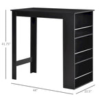 Bureau technologique avec 4 ports USB et tiroir — Structure en A en pin, 124 cm L