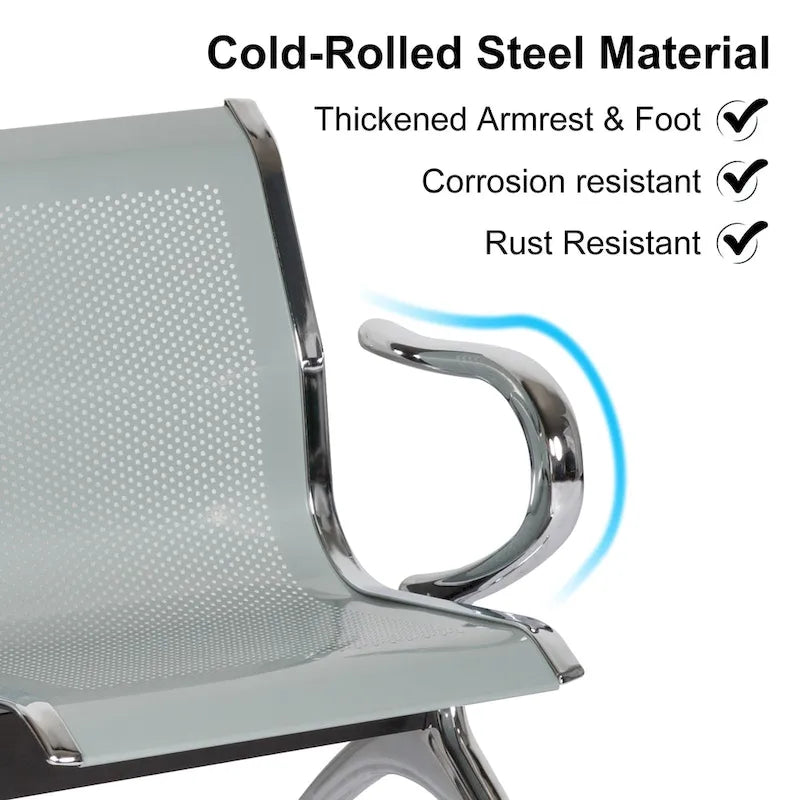 Fauteuil inclinable contemporain Graphite — Coussins cascade, revêtement en tweed