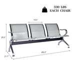 Fauteuil inclinable contemporain Graphite — Coussins cascade, revêtement en tweed