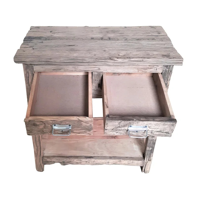 Table à manger extensible plateau verre — Piètement bois massif, 6 à 10 places, 180–269 cm (L)