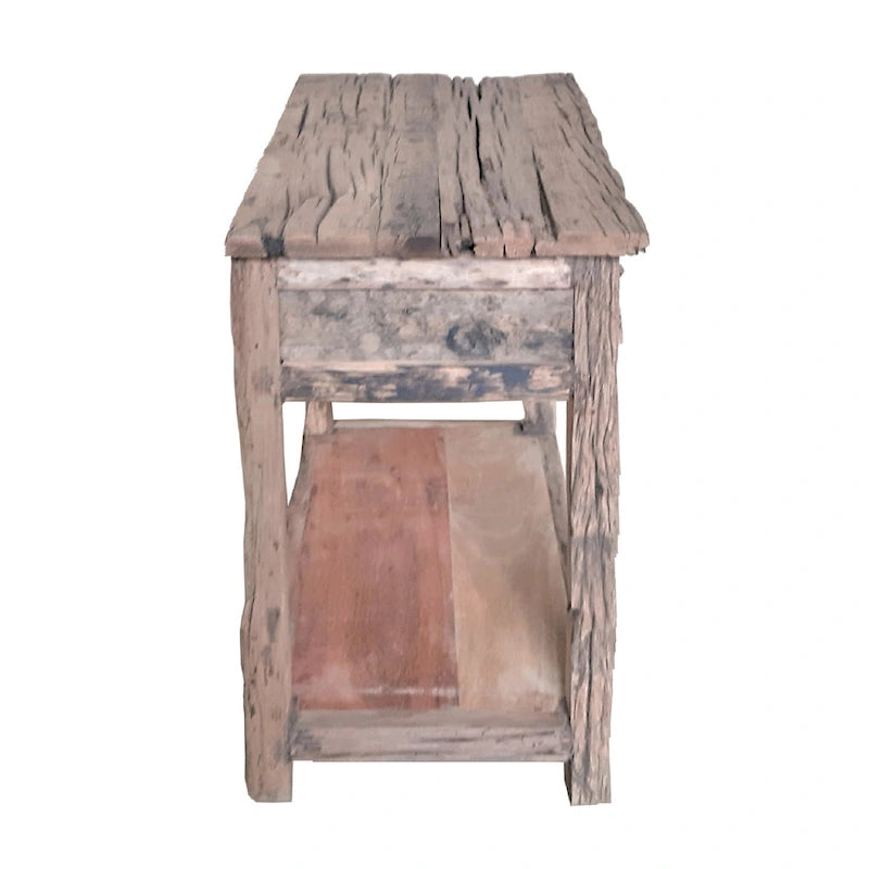 Table à manger extensible plateau verre — Piètement bois massif, 6 à 10 places, 180–269 cm (L)