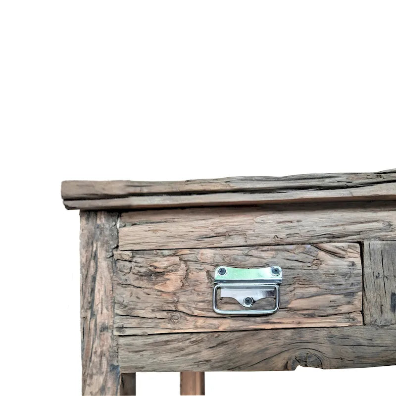 Table à manger extensible plateau verre — Piètement bois massif, 6 à 10 places, 180–269 cm (L)