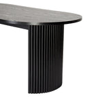 Table à manger ovale en bois massif