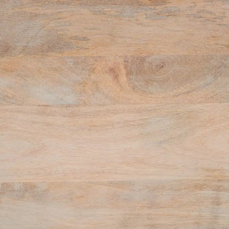 Table basse carrée à étagère unique avec sculptures ajourées — 86 cm