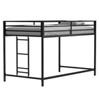Lit superposé mi-hauteur junior noir Pour chambre à coucher