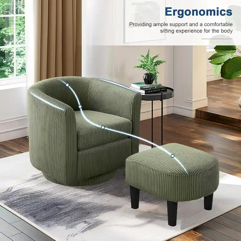 Fauteuil club contemporain à haut dossier à oreilles — Rembourré, pieds en bouleau, 71 cm H
