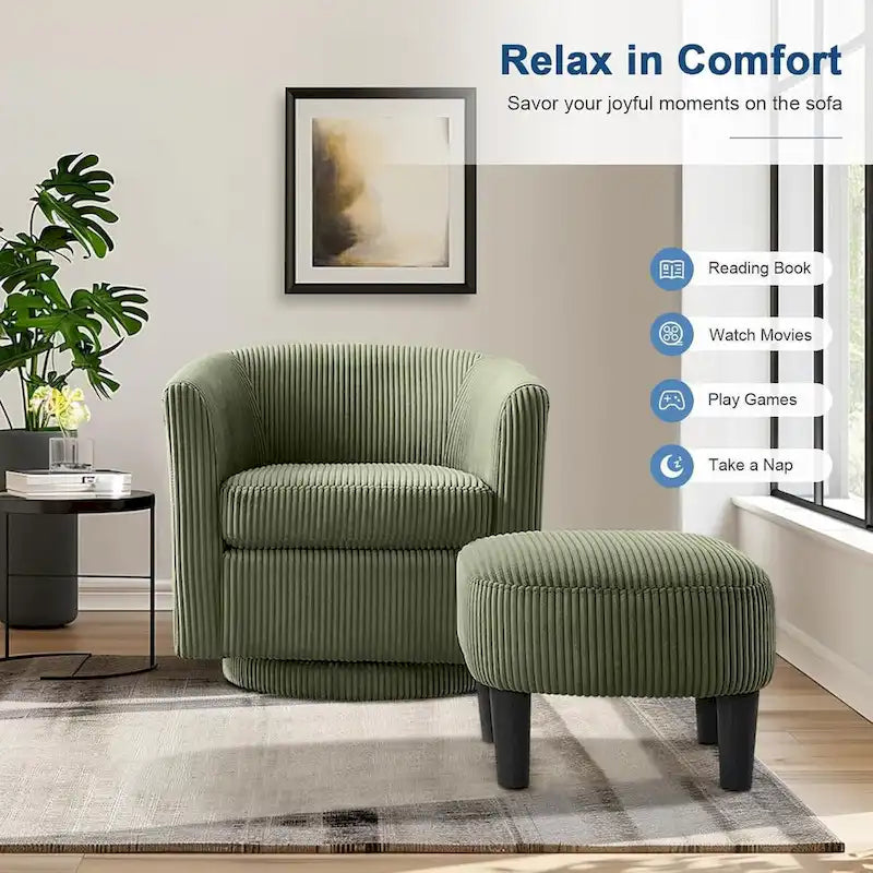 Fauteuil club contemporain à haut dossier à oreilles — Rembourré, pieds en bouleau, 71 cm H