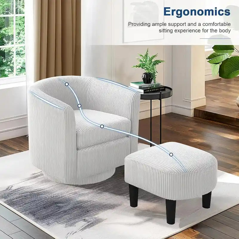 Fauteuil club contemporain à haut dossier à oreilles — Rembourré, pieds en bouleau, 71 cm H